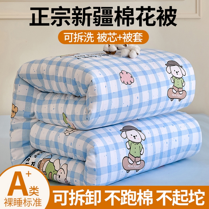 91家纺网 家纺一手货源 找家纺 （总）好宜家纺 2025新款可拆洗新疆棉花被冬被春秋被夏凉被家用学生宿舍被子空调被芯四季通用 【批发团购价更优】【免费打包代发】【量大免费送货上门】