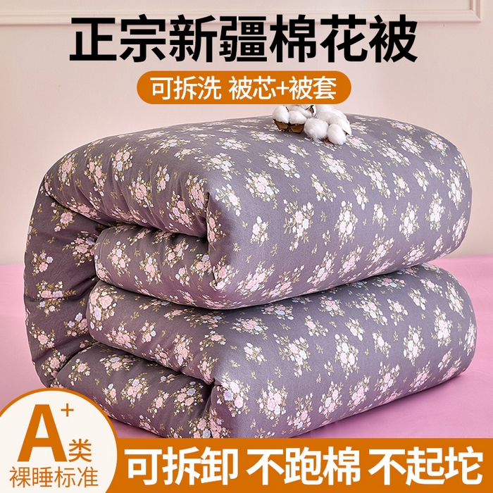 91家纺网 家纺一手货源 找家纺 （总）好宜家纺 2025新款可拆洗新疆棉花被冬被春秋被夏凉被家用学生宿舍被子空调被芯四季通用 【批发团购价更优】【免费打包代发】【量大免费送货上门】