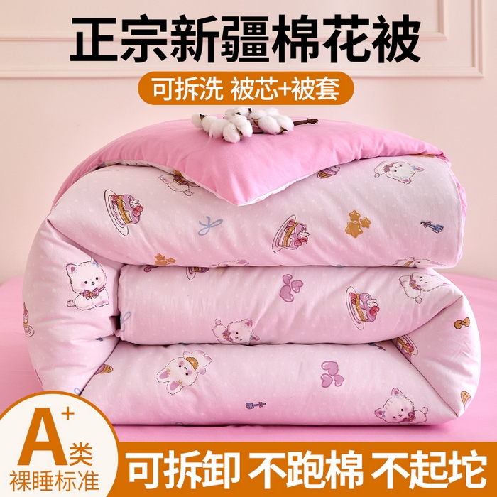 91家纺网 家纺一手货源 找家纺 好宜家纺 2025新款可拆洗新疆棉花被冬被春秋被夏凉被家用学生宿舍被子空调被芯四季通用 【批发团购价更优】【免费打包代发】【量大免费送货上门】 艾露尼亚