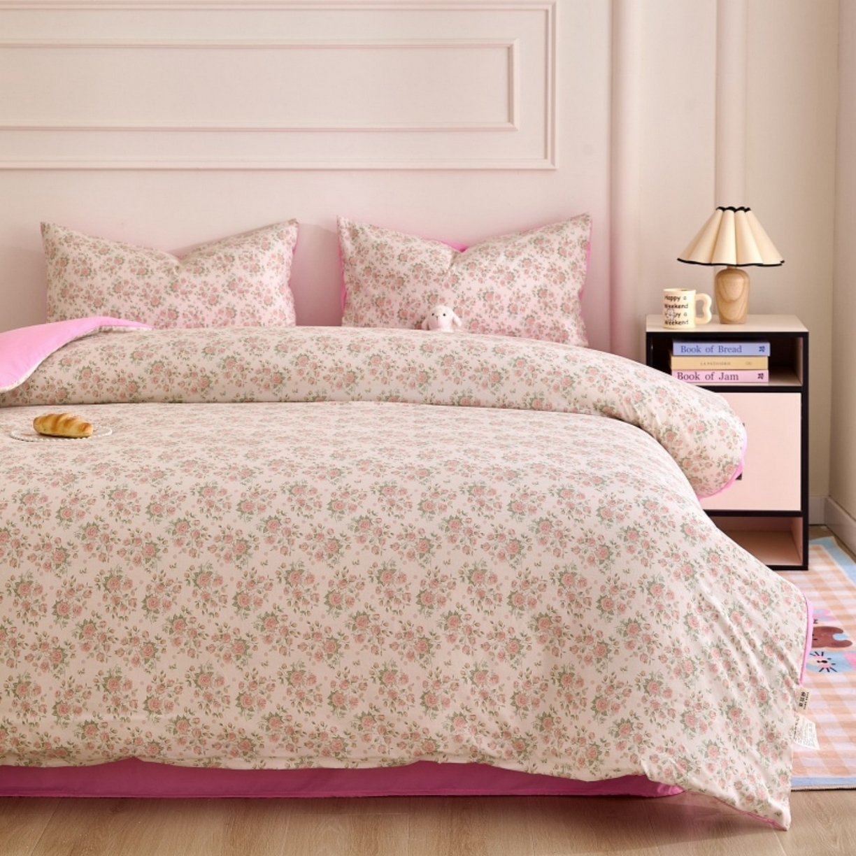 91家纺网 家纺一手货源 找家纺 好宜家纺 2025新款可拆洗新疆棉花被冬被春秋被夏凉被家用学生宿舍被子空调被芯四季通用 【批发团购价更优】【免费打包代发】【量大免费送货上门】 巴黎恋人-樱花粉