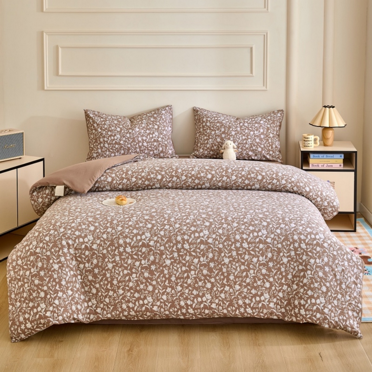 91家纺网 家纺一手货源 找家纺 好宜家纺 2025新款可拆洗新疆棉花被冬被春秋被夏凉被家用学生宿舍被子空调被芯四季通用 【批发团购价更优】【免费打包代发】【量大免费送货上门】 黛米-香槟咖