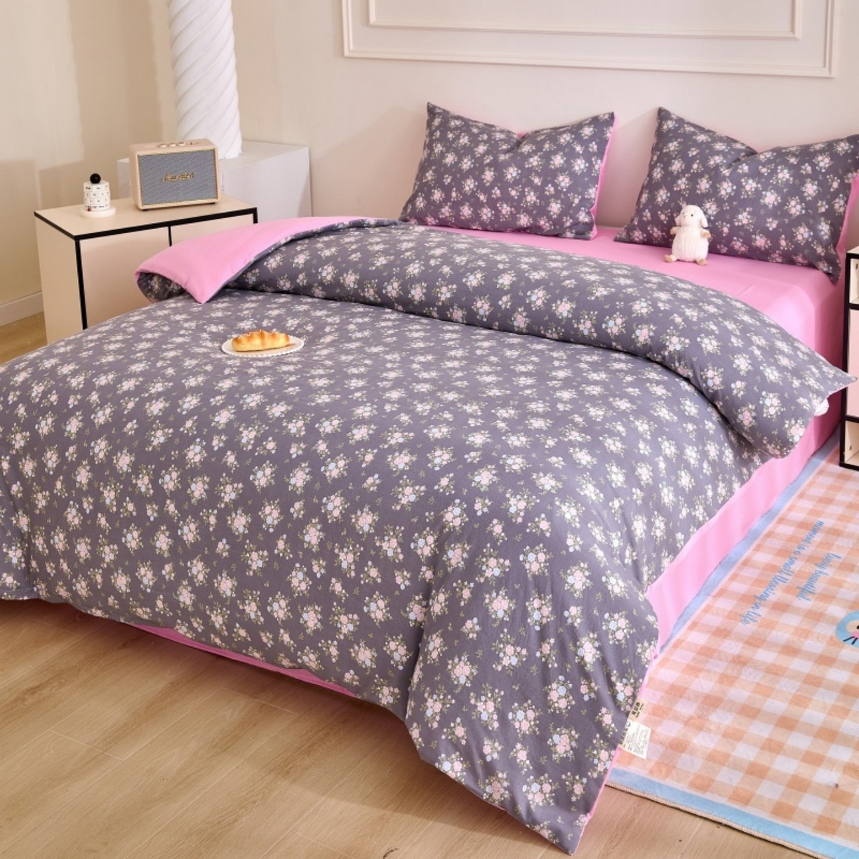 91家纺网 家纺一手货源 找家纺 好宜家纺 2025新款可拆洗新疆棉花被冬被春秋被夏凉被家用学生宿舍被子空调被芯四季通用 【批发团购价更优】【免费打包代发】【量大免费送货上门】 莱禧-桂粉