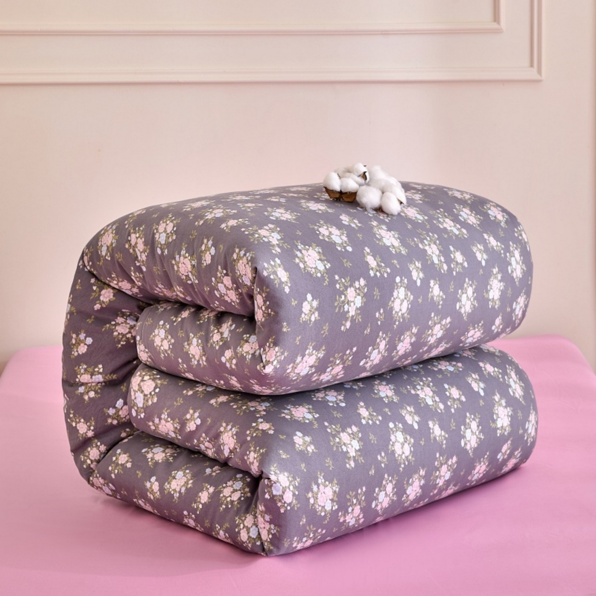 91家纺网 家纺一手货源 找家纺 好宜家纺 2025新款可拆洗新疆棉花被冬被春秋被夏凉被家用学生宿舍被子空调被芯四季通用 【批发团购价更优】【免费打包代发】【量大免费送货上门】 莱禧-桂粉