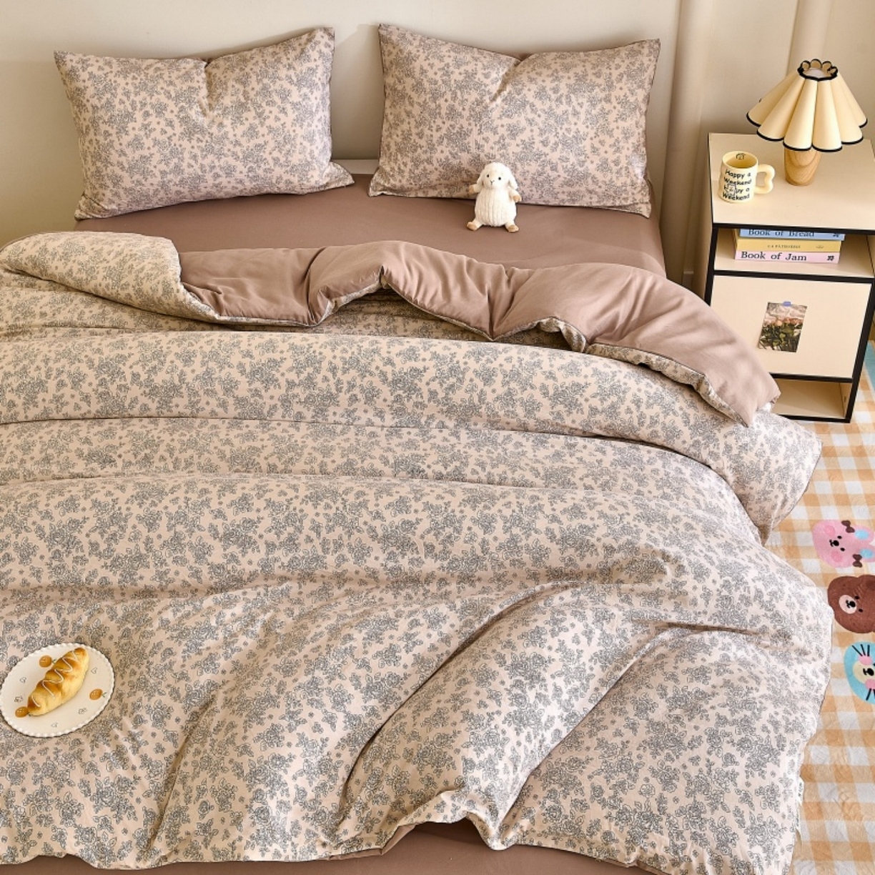 91家纺网 家纺一手货源 找家纺 好宜家纺 2025新款可拆洗新疆棉花被冬被春秋被夏凉被家用学生宿舍被子空调被芯四季通用 【批发团购价更优】【免费打包代发】【量大免费送货上门】 莱颜-轻咖色