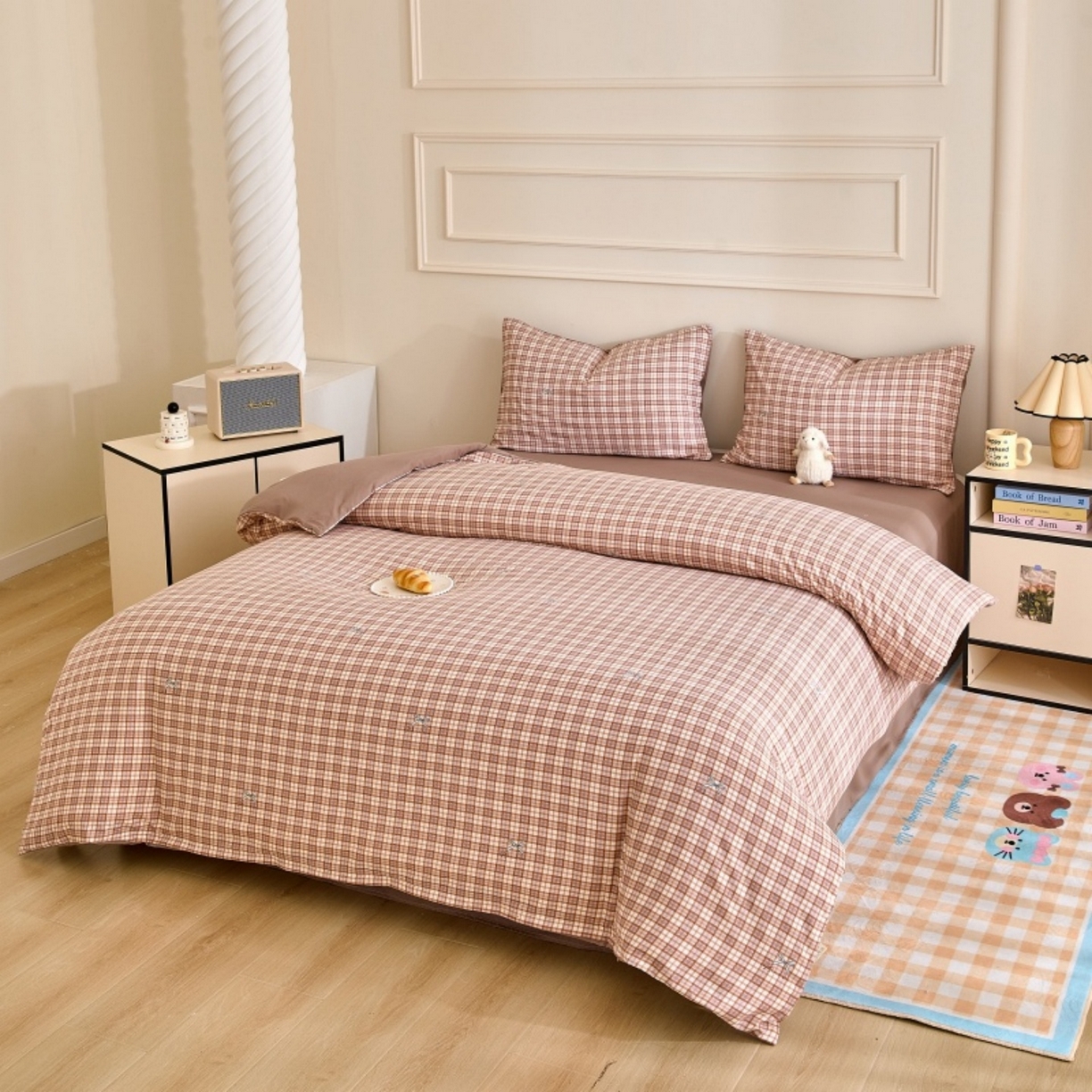 91家纺网 家纺一手货源 找家纺 好宜家纺 2025新款可拆洗新疆棉花被冬被春秋被夏凉被家用学生宿舍被子空调被芯四季通用 【批发团购价更优】【免费打包代发】【量大免费送货上门】 玛奇朵小格-桔