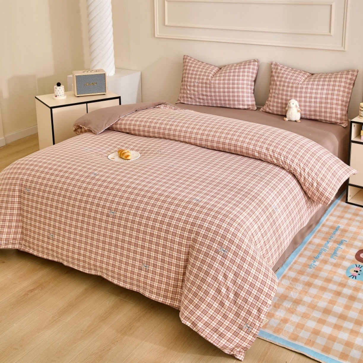 91家纺网 家纺一手货源 找家纺 好宜家纺 2025新款可拆洗新疆棉花被冬被春秋被夏凉被家用学生宿舍被子空调被芯四季通用 【批发团购价更优】【免费打包代发】【量大免费送货上门】 玛奇朵小格-桔