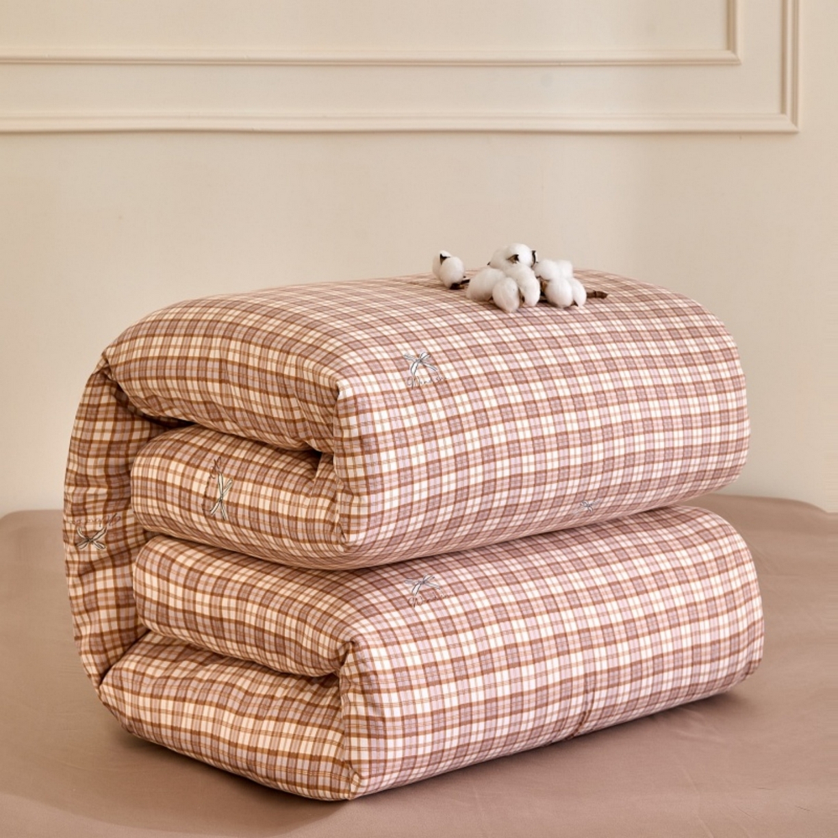 91家纺网 家纺一手货源 找家纺 好宜家纺 2025新款可拆洗新疆棉花被冬被春秋被夏凉被家用学生宿舍被子空调被芯四季通用 【批发团购价更优】【免费打包代发】【量大免费送货上门】 玛奇朵小格-桔