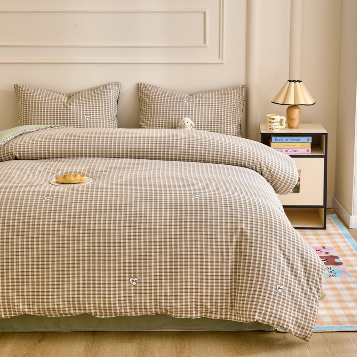 91家纺网 家纺一手货源 找家纺 好宜家纺 2025新款可拆洗新疆棉花被冬被春秋被夏凉被家用学生宿舍被子空调被芯四季通用 【批发团购价更优】【免费打包代发】【量大免费送货上门】 甜心小格-绿