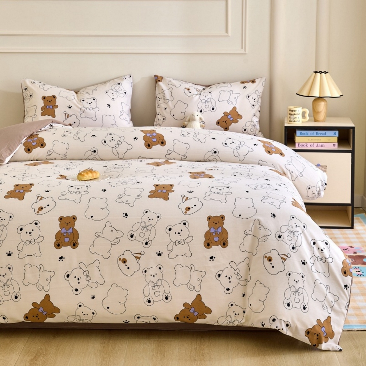 91家纺网 家纺一手货源 找家纺 好宜家纺 2025新款可拆洗新疆棉花被冬被春秋被夏凉被家用学生宿舍被子空调被芯四季通用 【批发团购价更优】【免费打包代发】【量大免费送货上门】 喜乐小熊