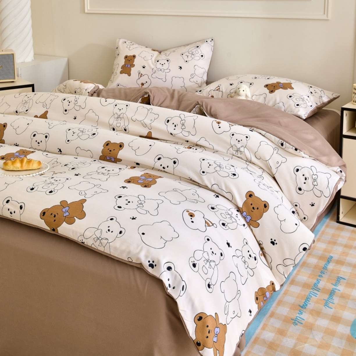 91家纺网 家纺一手货源 找家纺 好宜家纺 2025新款可拆洗新疆棉花被冬被春秋被夏凉被家用学生宿舍被子空调被芯四季通用 【批发团购价更优】【免费打包代发】【量大免费送货上门】 喜乐小熊