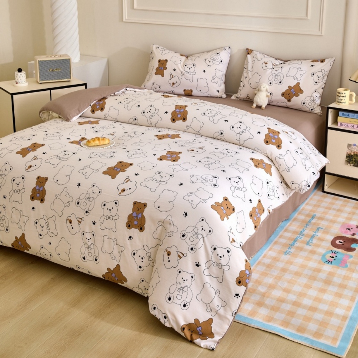 91家纺网 家纺一手货源 找家纺 好宜家纺 2025新款可拆洗新疆棉花被冬被春秋被夏凉被家用学生宿舍被子空调被芯四季通用 【批发团购价更优】【免费打包代发】【量大免费送货上门】 喜乐小熊