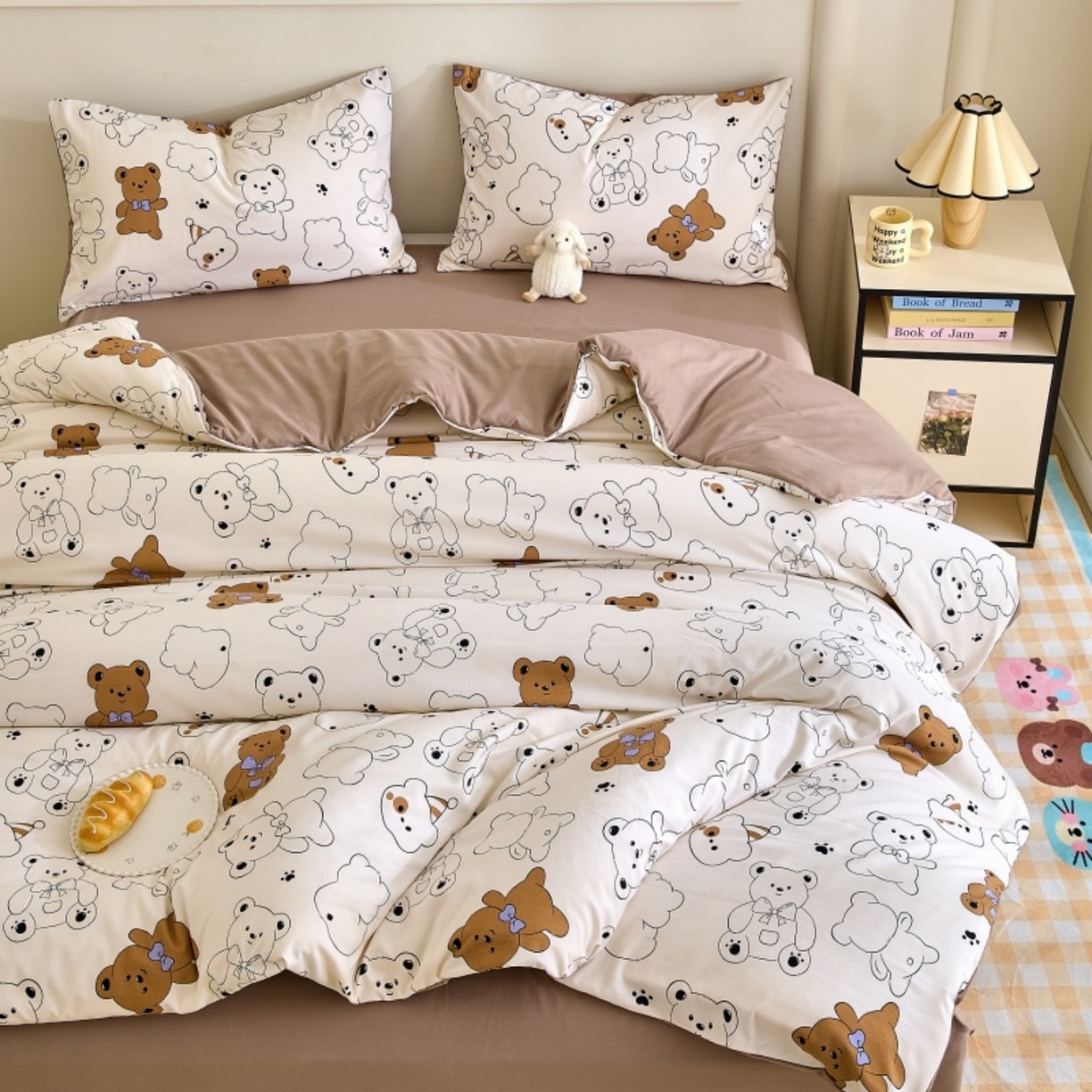 91家纺网 家纺一手货源 找家纺 好宜家纺 2025新款可拆洗新疆棉花被冬被春秋被夏凉被家用学生宿舍被子空调被芯四季通用 【批发团购价更优】【免费打包代发】【量大免费送货上门】 喜乐小熊