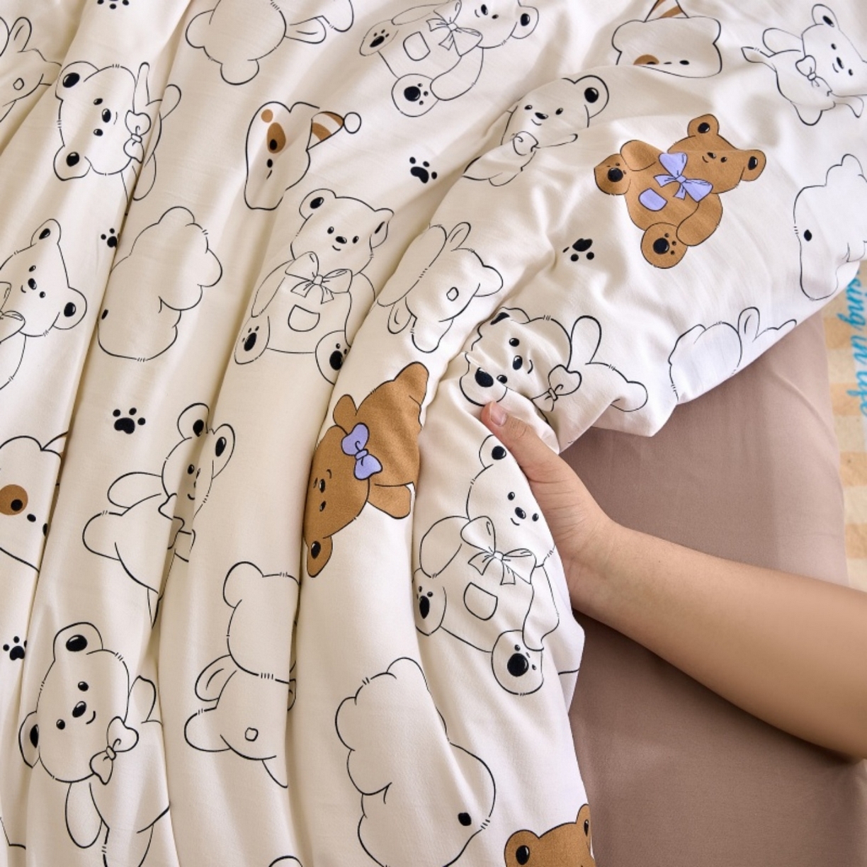 91家纺网 家纺一手货源 找家纺 好宜家纺 2025新款可拆洗新疆棉花被冬被春秋被夏凉被家用学生宿舍被子空调被芯四季通用 【批发团购价更优】【免费打包代发】【量大免费送货上门】 喜乐小熊