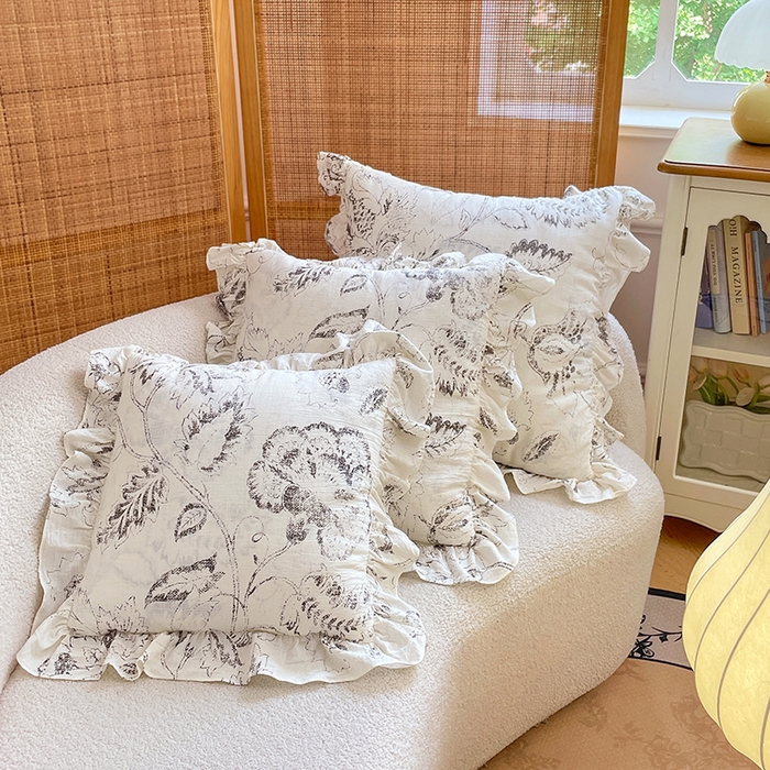 91家纺网 家纺一手货源 找家纺 照世家纺 2025新款亚麻抱枕被 莫妮卡花园