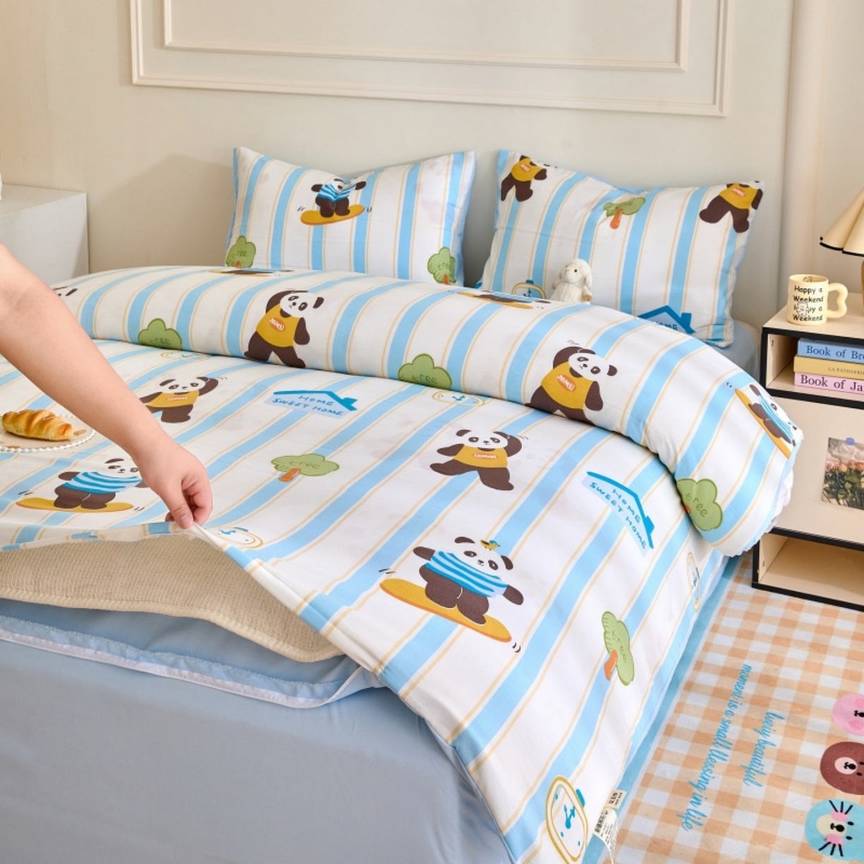 91家纺网 家纺一手货源 找家纺 好宜家纺 2025新款可拆洗新疆棉花被冬被春秋被夏凉被家用学生宿舍被子空调被芯四季通用 【批发团购价更优】【免费打包代发】【量大免费送货上门】 熊猫之家