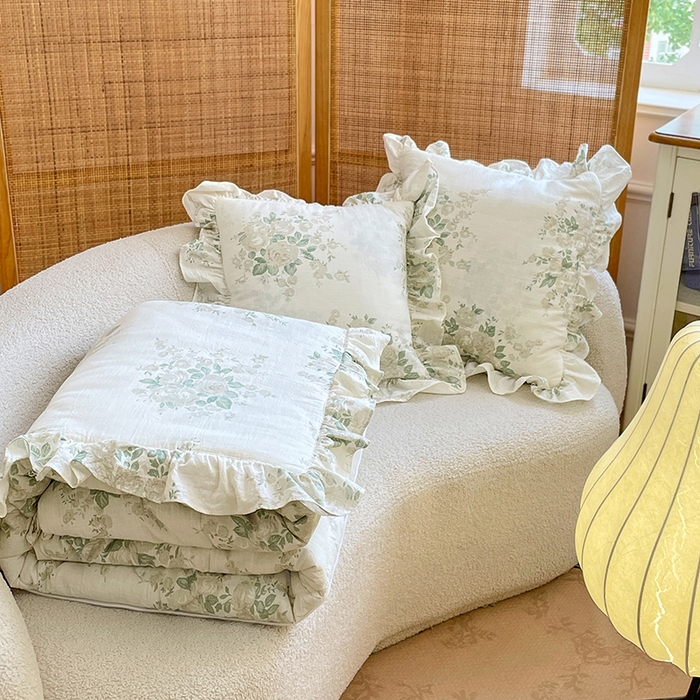 91家纺网 家纺一手货源 找家纺 照世家纺 2025新款亚麻抱枕被 期许