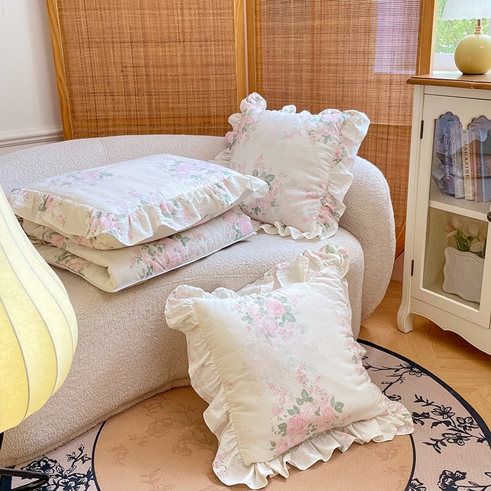 91家纺网 家纺一手货源 找家纺 照世家纺 2025新款亚麻抱枕被 如梦