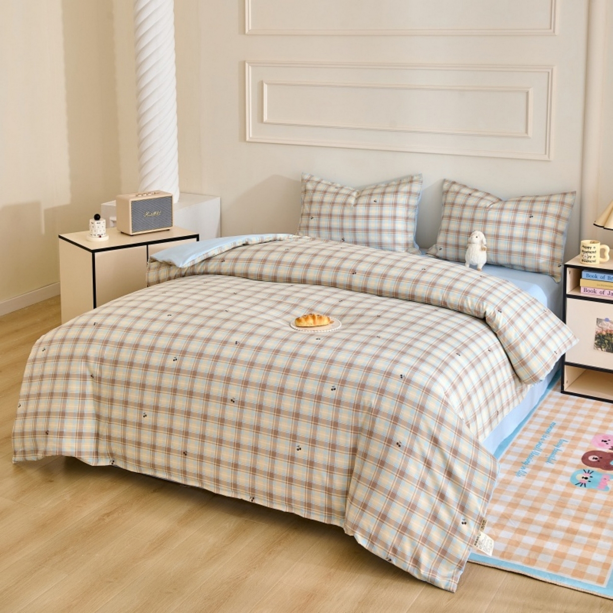 91家纺网 家纺一手货源 找家纺 好宜家纺 2025新款可拆洗新疆棉花被冬被春秋被夏凉被家用学生宿舍被子空调被芯四季通用 【批发团购价更优】【免费打包代发】【量大免费送货上门】 樱桃小格-兰