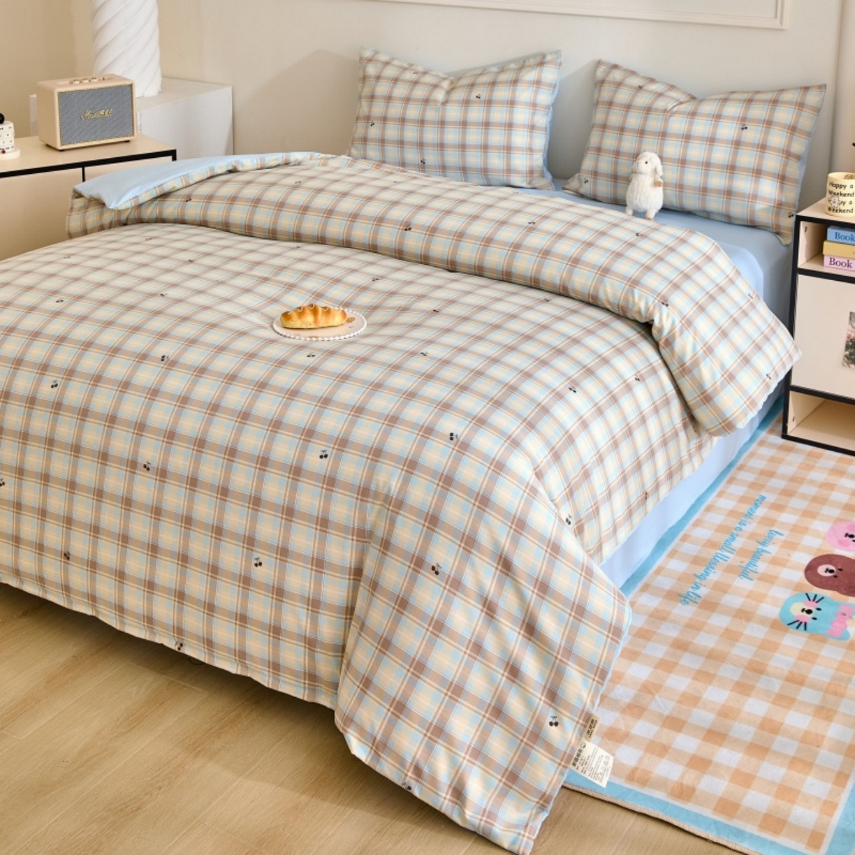 91家纺网 家纺一手货源 找家纺 好宜家纺 2025新款可拆洗新疆棉花被冬被春秋被夏凉被家用学生宿舍被子空调被芯四季通用 【批发团购价更优】【免费打包代发】【量大免费送货上门】 樱桃小格-兰