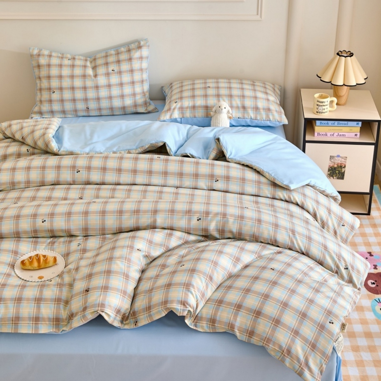 91家纺网 家纺一手货源 找家纺 好宜家纺 2025新款可拆洗新疆棉花被冬被春秋被夏凉被家用学生宿舍被子空调被芯四季通用 【批发团购价更优】【免费打包代发】【量大免费送货上门】 樱桃小格-兰