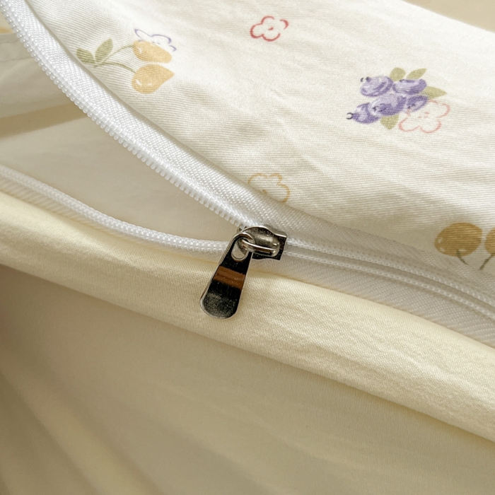 91家纺网 家纺一手货源 找家纺 希丞家居 2025新款ins小清新水洗优嘉棉四件套 双霉果酱