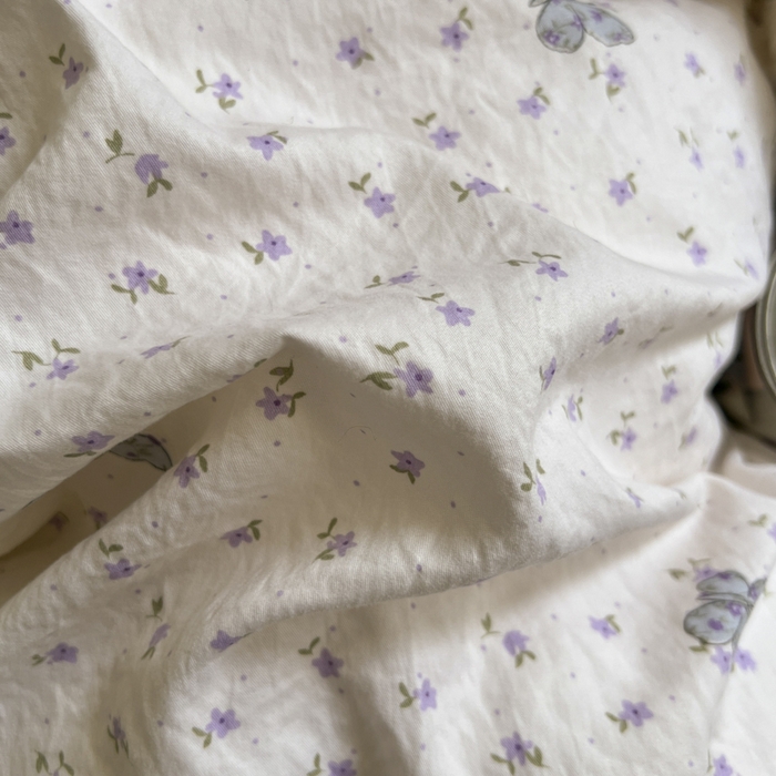 91家纺网 家纺一手货源 找家纺 希丞家居 2025新款ins小清新水洗优嘉棉四件套 紫晶魔法