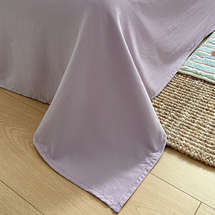 91家纺网 家纺一手货源 找家纺 希丞家居 2025新款ins小清新水洗优嘉棉四件套 紫晶魔法