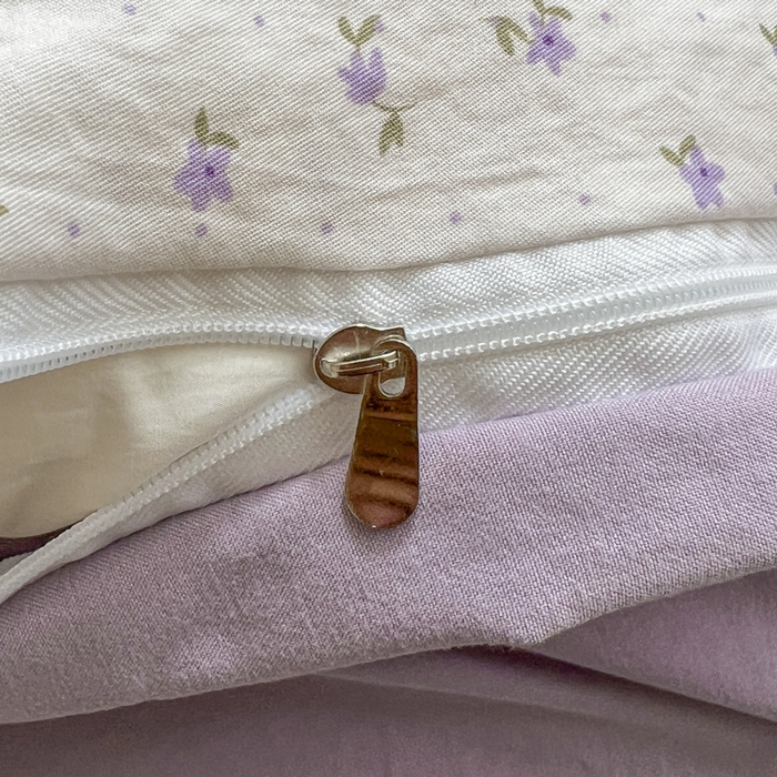 91家纺网 家纺一手货源 找家纺 希丞家居 2025新款ins小清新水洗优嘉棉四件套 紫晶魔法