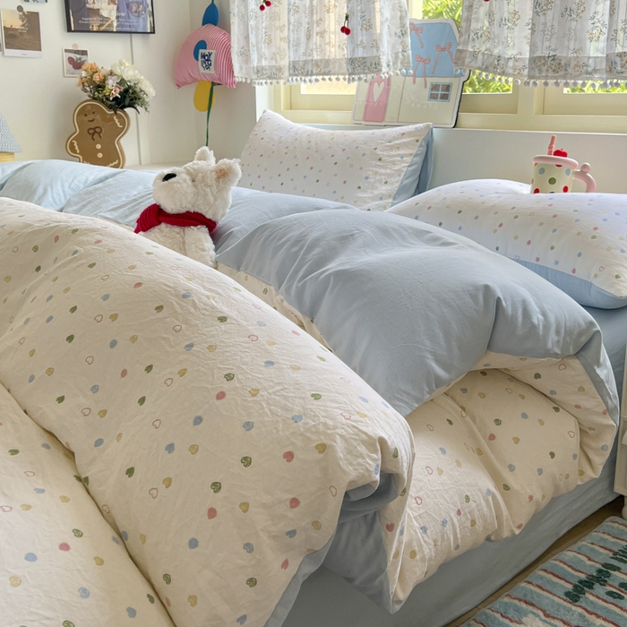 91家纺网 家纺一手货源 找家纺 （总）希丞家居 2025新款学生季格子加厚亚麻四件套（提供买家秀）