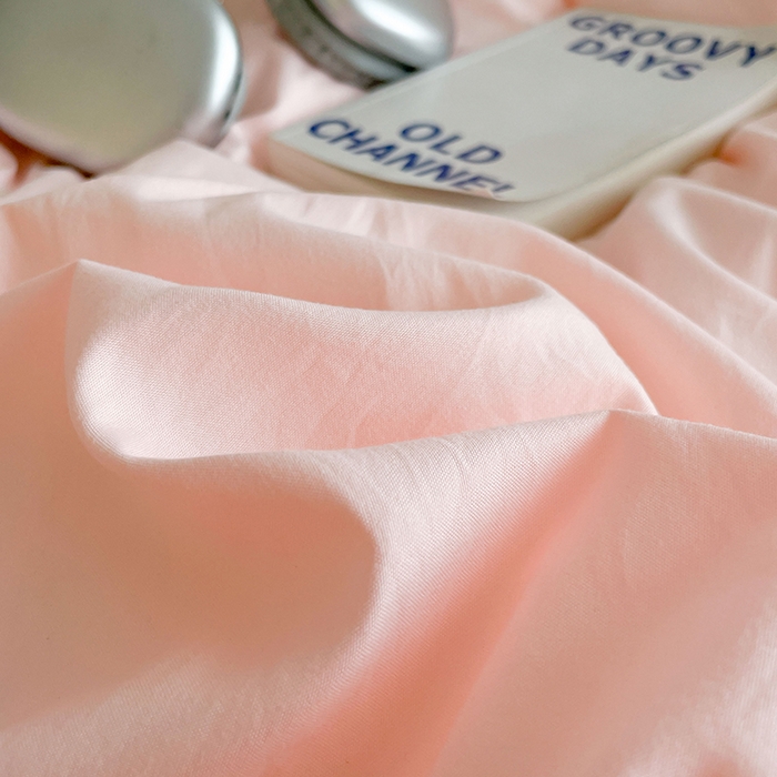 91家纺网 家纺一手货源 找家纺 优卡迪家纺馆 2025新款A类亲肤水洗棉大眼萌纯色混搭四件套 大眼萌-玉粉蓝