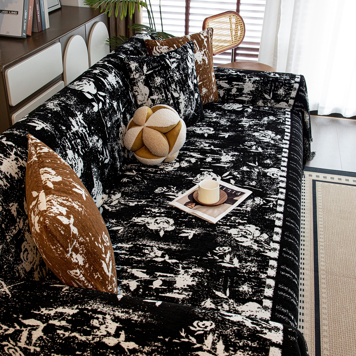 （总）沐沐家纺 2026新款花溪沙发巾