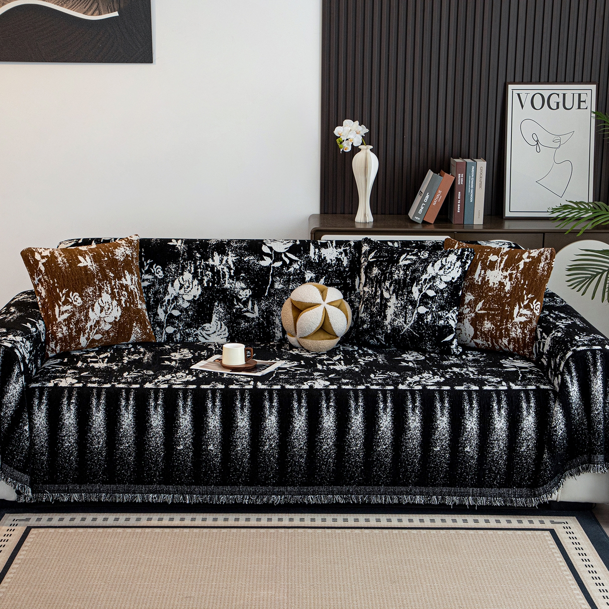 91家纺网 家纺一手货源 找家纺 （总）沐沐家纺 2026新款花溪沙发巾