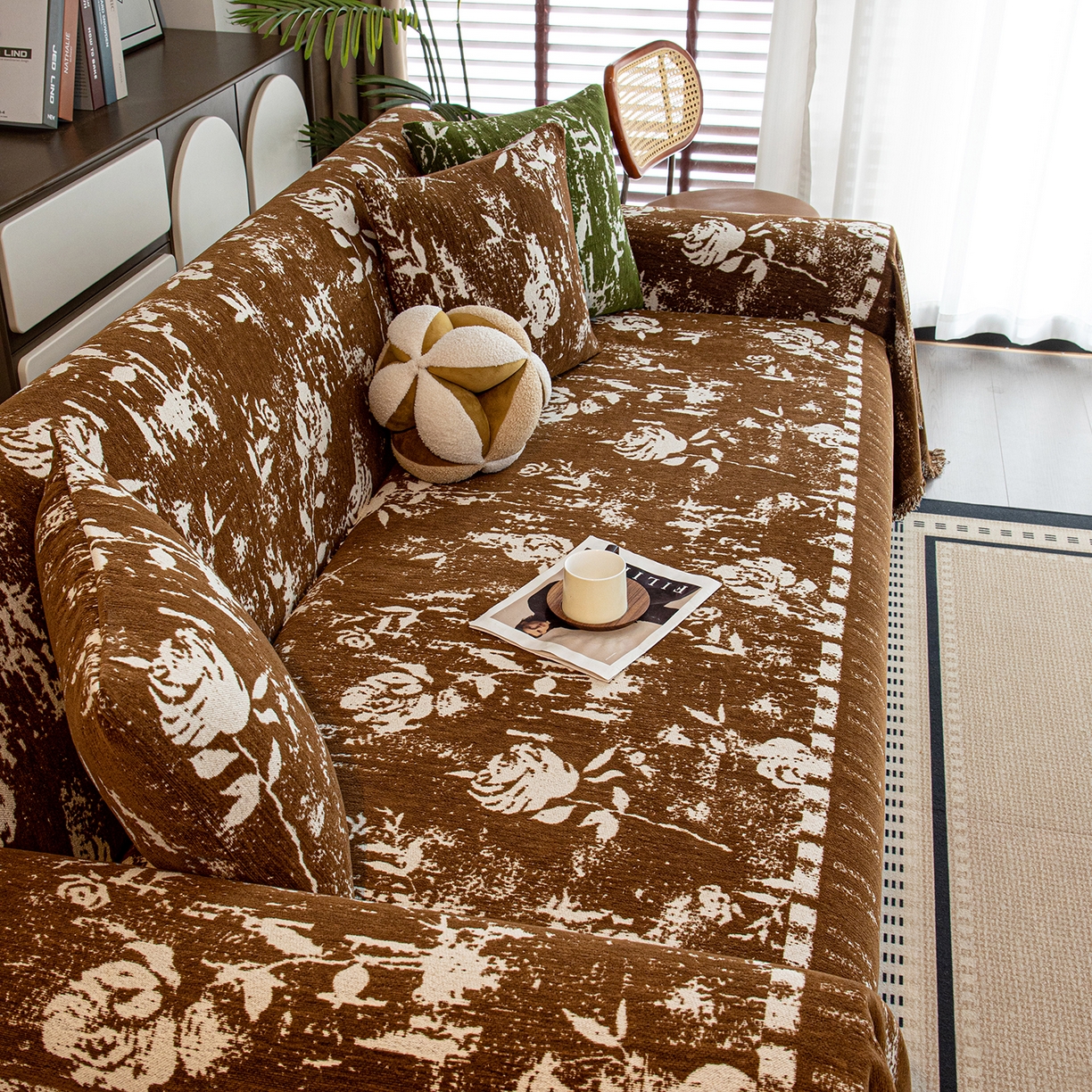 91家纺网 家纺一手货源 找家纺 （总）沐沐家纺 2026新款花溪沙发巾