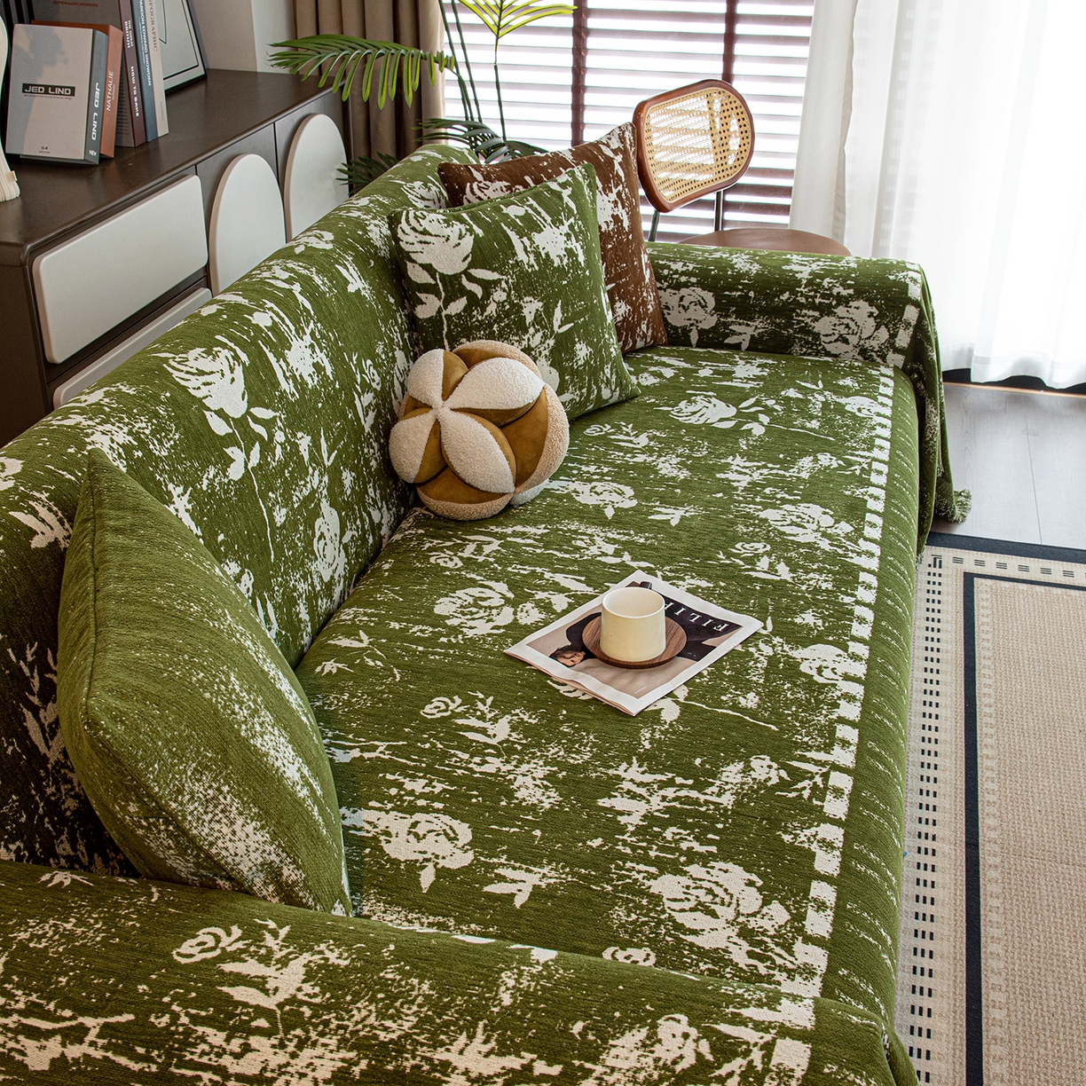 91家纺网 家纺一手货源 找家纺 （总）沐沐家纺 2026新款花溪沙发巾