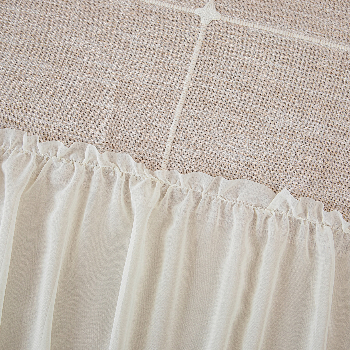 91家纺网 家纺一手货源 找家纺 沐沐家纺 2026新款方醇沙发巾 豆沙