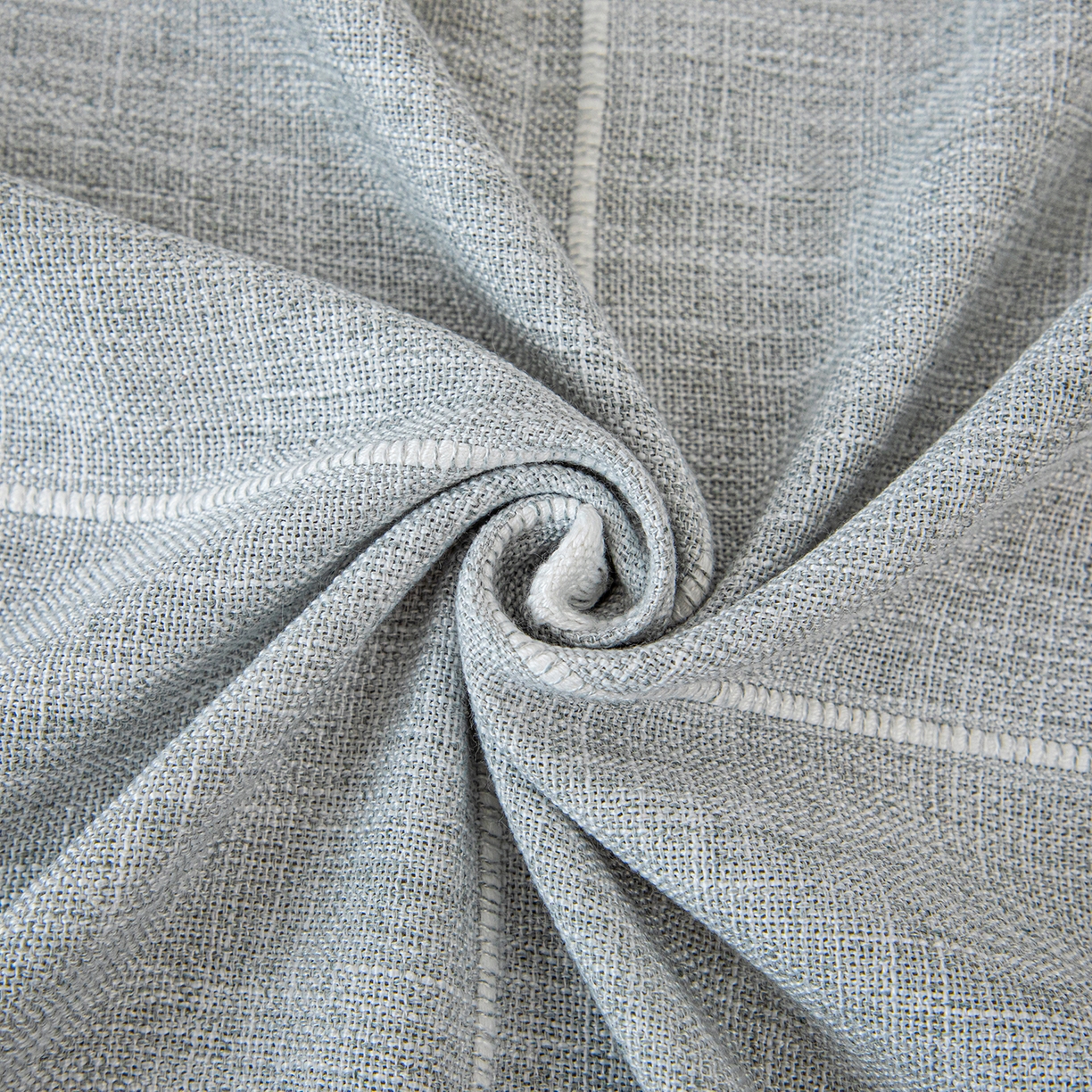 91家纺网 家纺一手货源 找家纺 沐沐家纺 2026新款方醇沙发巾 湖水蓝