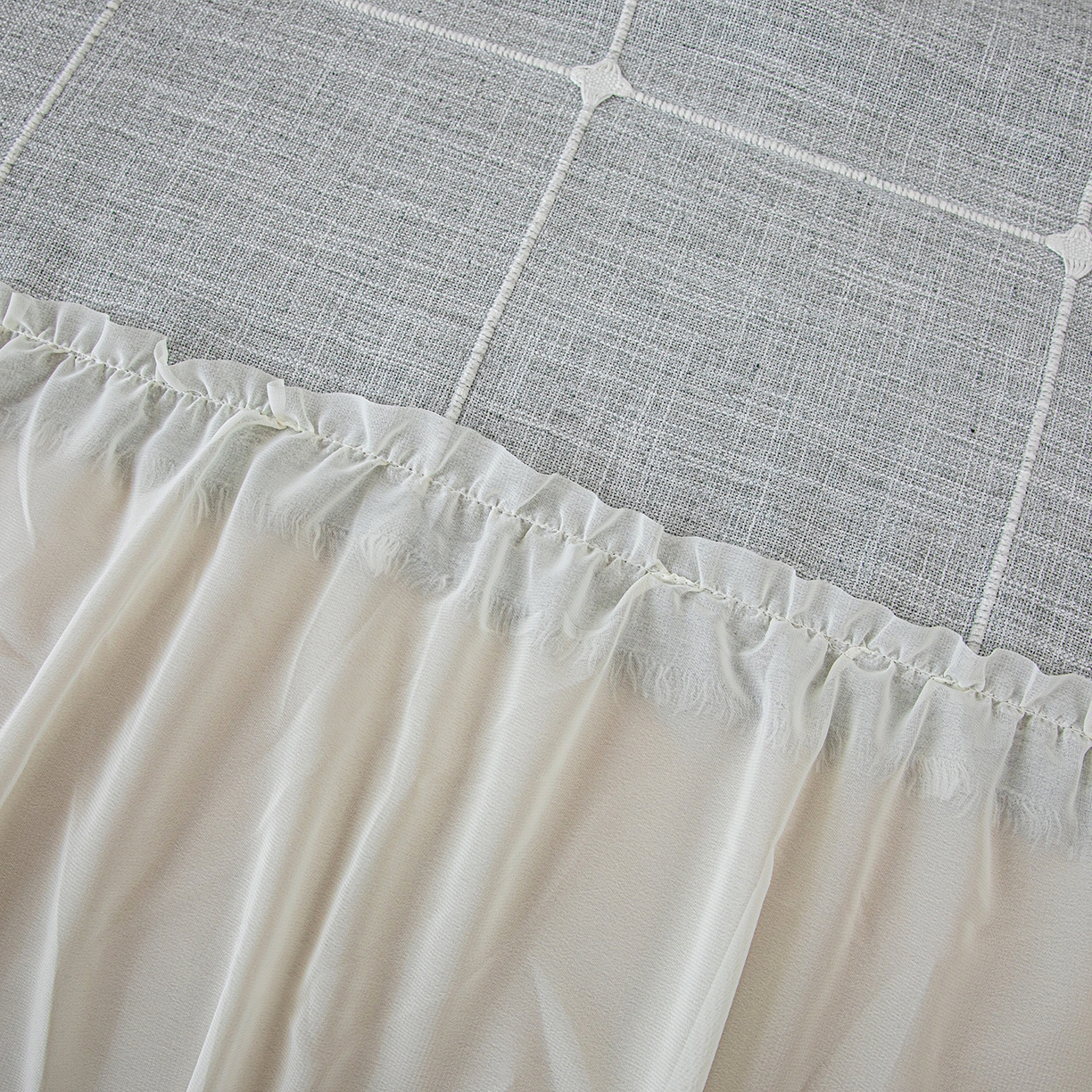 91家纺网 家纺一手货源 找家纺 沐沐家纺 2026新款方醇沙发巾 湖水蓝