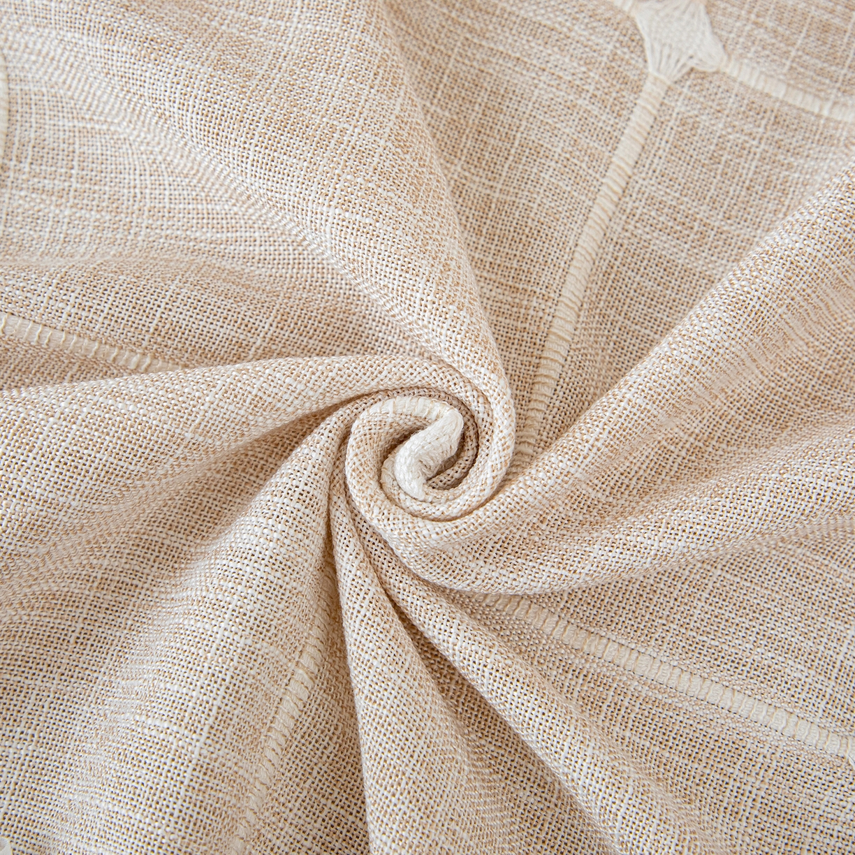 91家纺网 家纺一手货源 找家纺 沐沐家纺 2026新款方醇沙发巾 米白