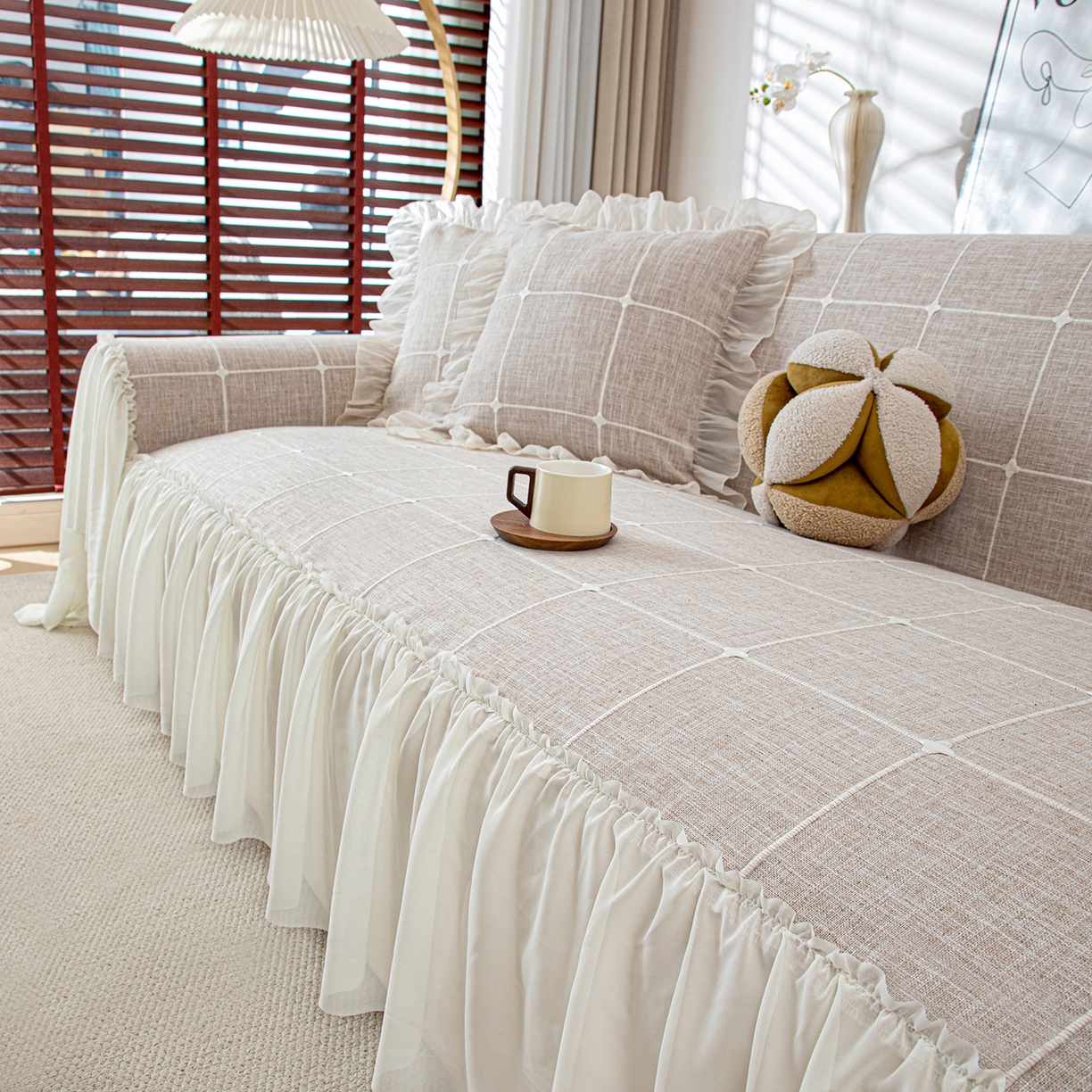 91家纺网 家纺一手货源 找家纺 （总）沐沐家纺 2026新款方醇沙发巾