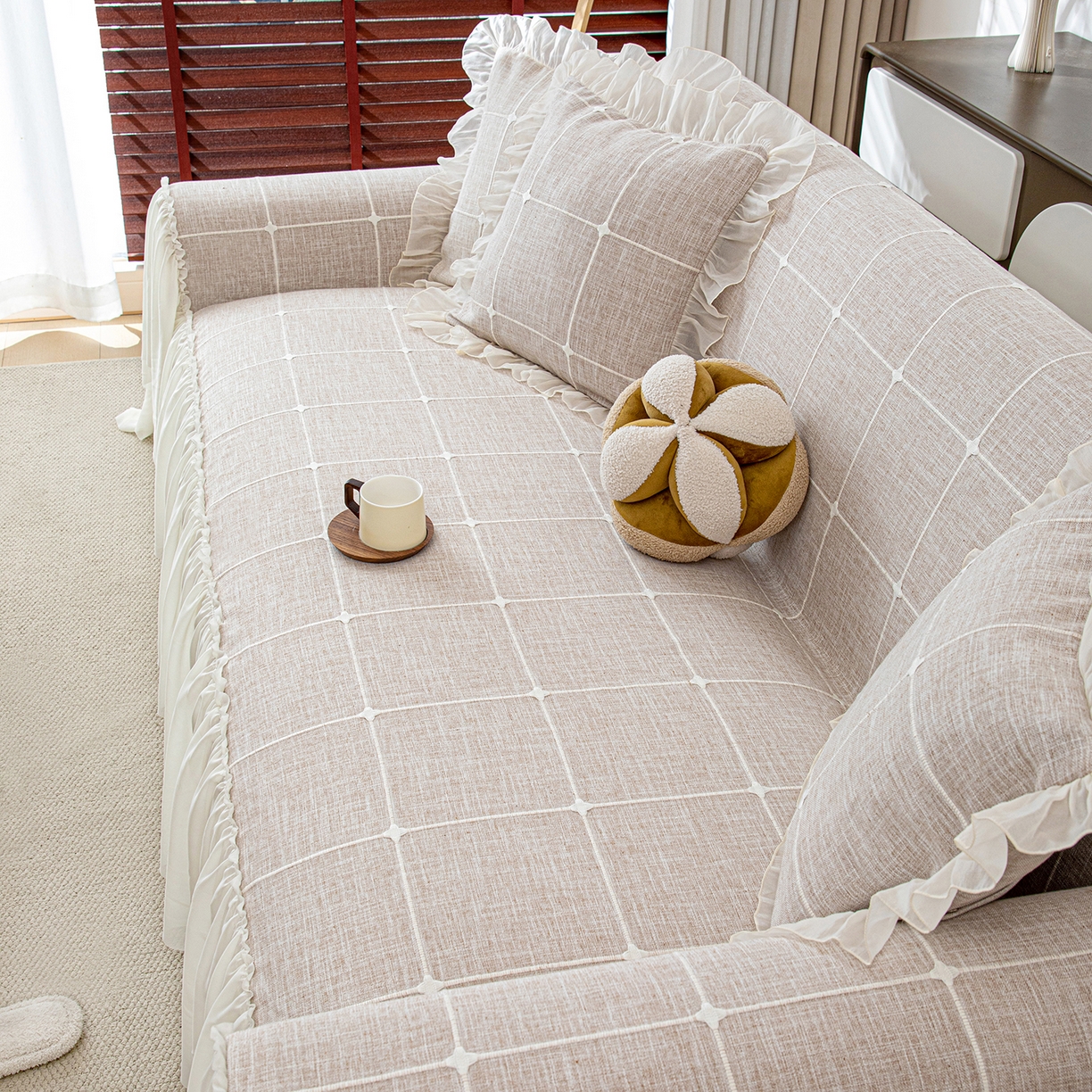 91家纺网 家纺一手货源 找家纺 （总）沐沐家纺 2026新款方醇沙发巾