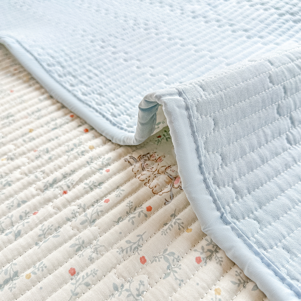 91家纺网 家纺一手货源 找家纺 （总）橘夏家纺 2025新款全棉床盖三件套