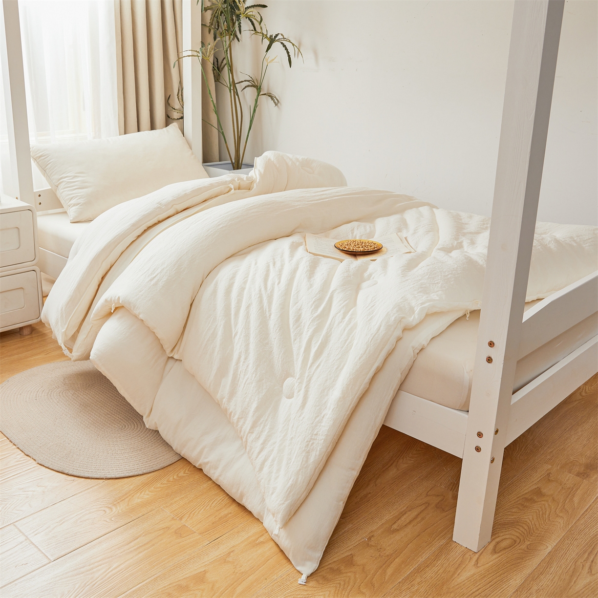 91家纺网 家纺一手货源 找家纺 （总）易博家纺 2025新款水洗棉学生学生被子母被 被子被芯