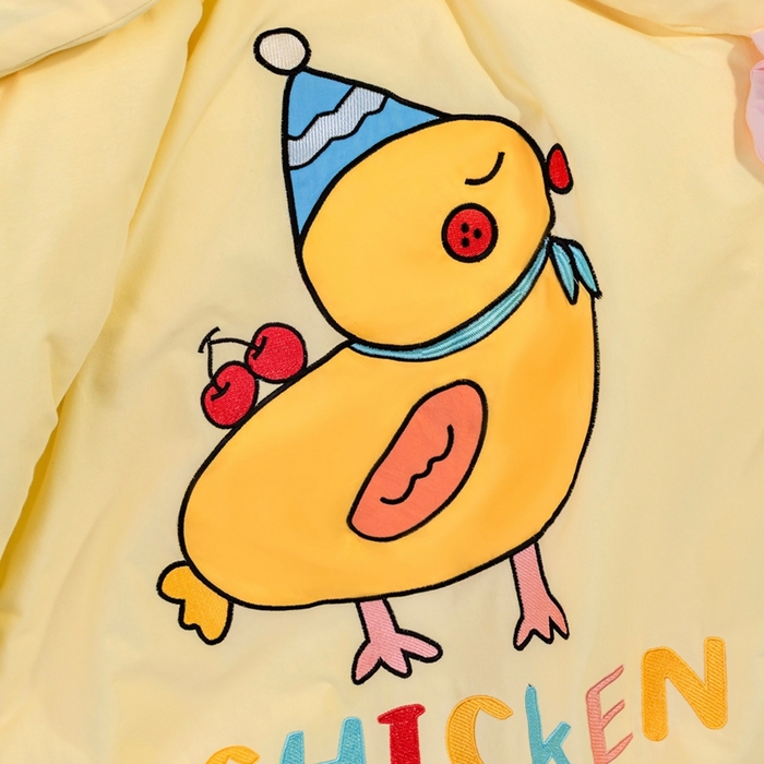 91家纺网 家纺一手货源 找家纺 喜多兔儿童家纺 2025新款小梦幻纯棉针织棉紧密纺绣花幼儿园被子三件套 黄色梦幻小鸭子