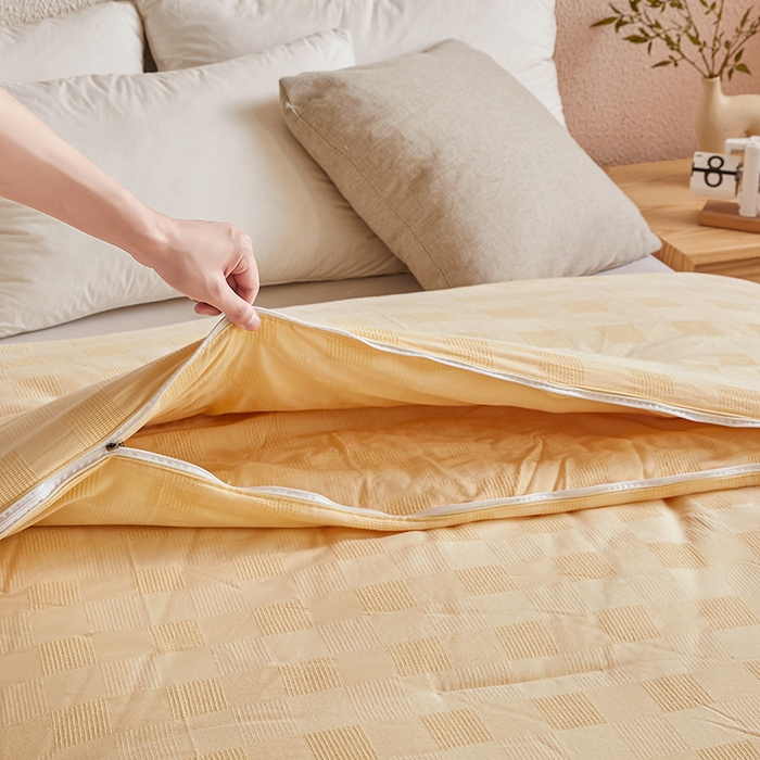 91家纺网 家纺一手货源 找家纺 （总）阳光被业 2025新款100%纯棉提花子母被冬被全棉大豆被春秋被学生夏被四季棉被