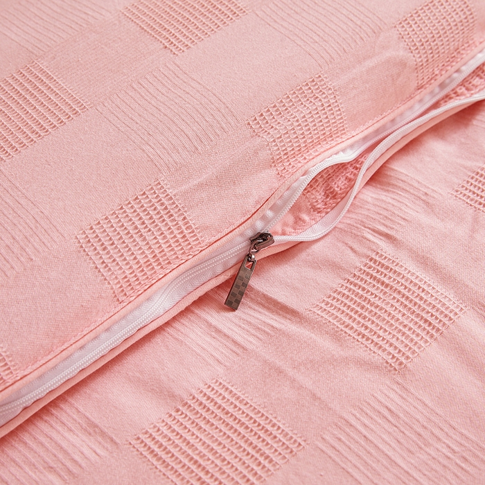 91家纺网 家纺一手货源 找家纺 阳光被业 2025新款100%纯棉提花子母被冬被全棉大豆被春秋被学生夏被四季棉被 玉色