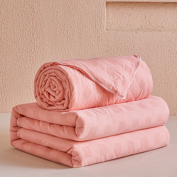 91家纺网 家纺一手货源 找家纺 （总）阳光被业 2025新款100%纯棉提花子母被冬被全棉大豆被春秋被学生夏被四季棉被