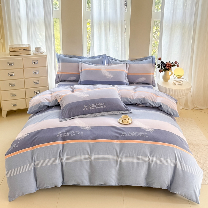 91家纺网 家纺一手货源 找家纺 （总）江南春家纺 2025新款全棉加厚喷气多规格磨毛四件套