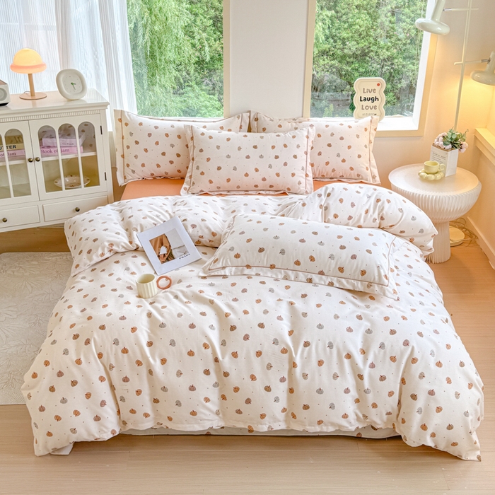 91家纺网 家纺一手货源 找家纺 （总）江南春家纺 2025新款全棉加厚喷气多规格磨毛四件套