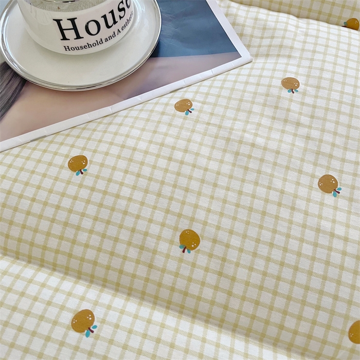 91家纺网 家纺一手货源 找家纺 芙绣2025新款A类全棉印花豆豆绒被空调被豆豆毯学生单品居家办公室 元气橙子