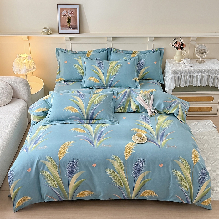 91家纺网 家纺一手货源 找家纺 （总）江南春家纺 2025新款全棉加厚喷气多规格磨毛四件套